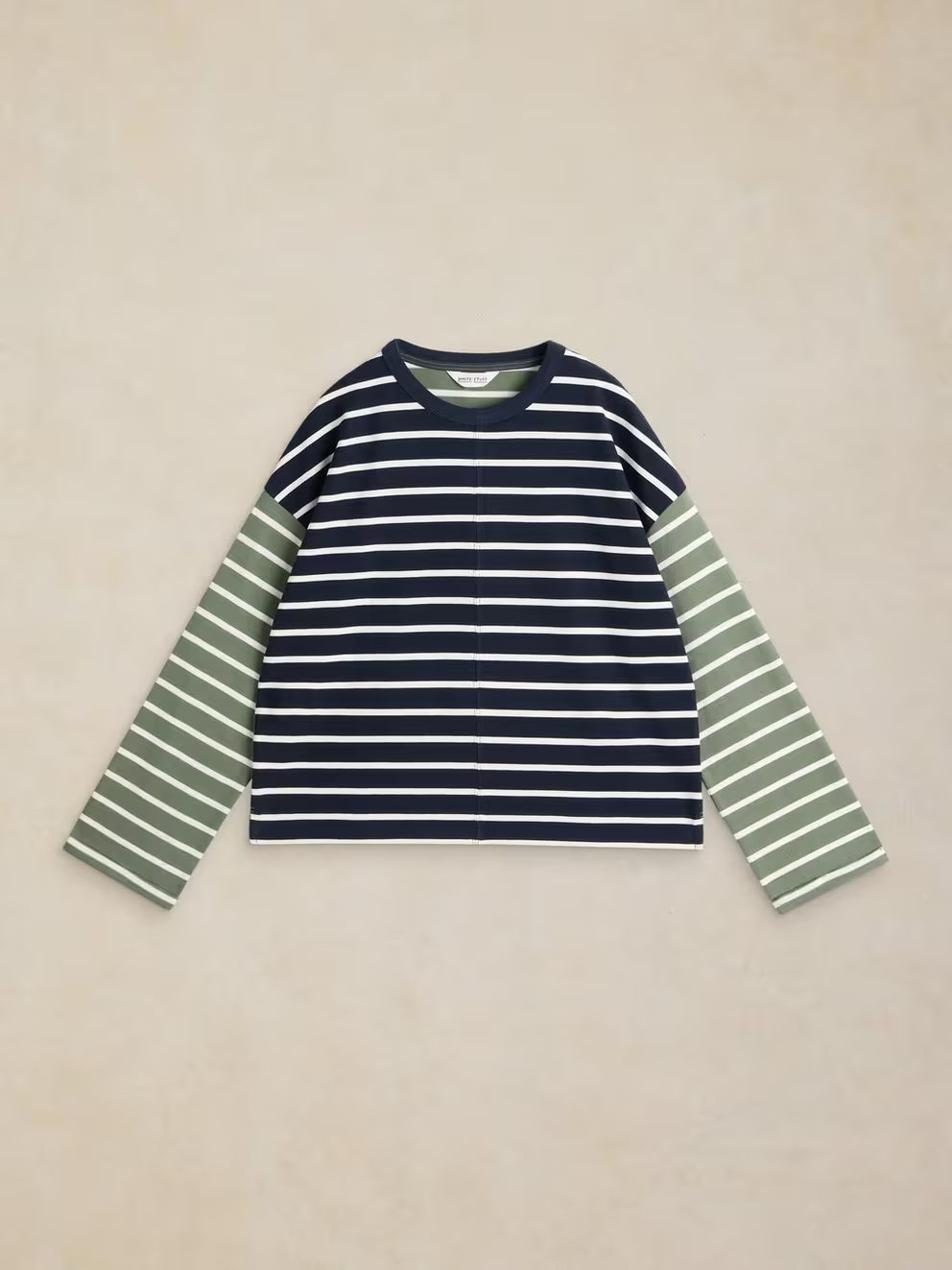White Stuff Kim Striped LS Tee - Navy Multi