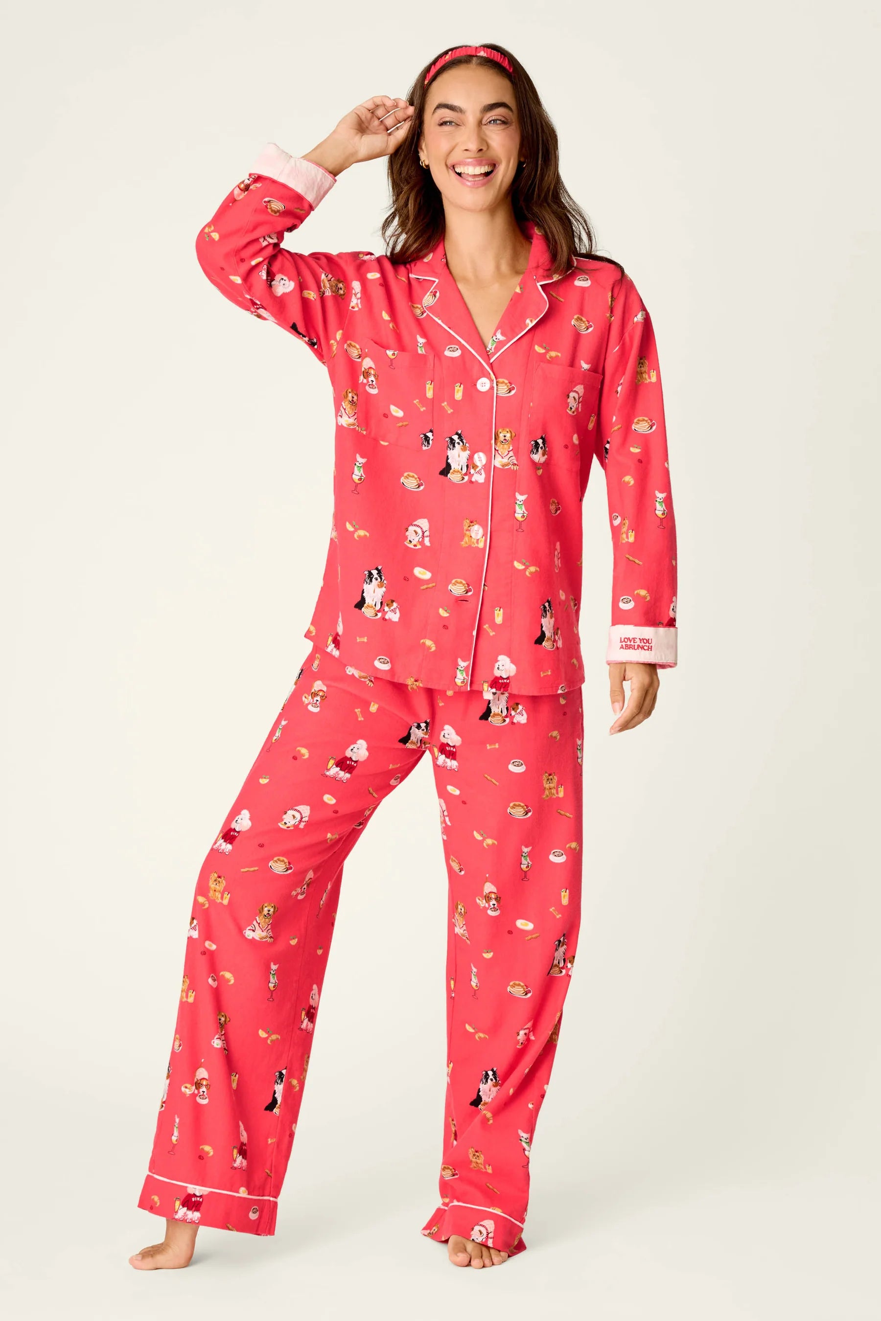 PJ Salvage Flannel PJ Set - Love You A Brunch