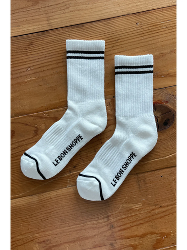 Le Bon Shoppe Boyfriend Socks - Classic White Accessories - Other Accessories - Socks by Le Bon Shoppe | Grace the Boutique