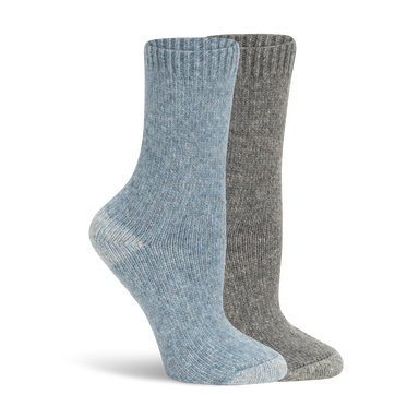 Lemon 2 Pack Sweater Knit Crew Sock - Blue/Grey Accessories - Other Accessories - Socks by Lemon | Grace the Boutique