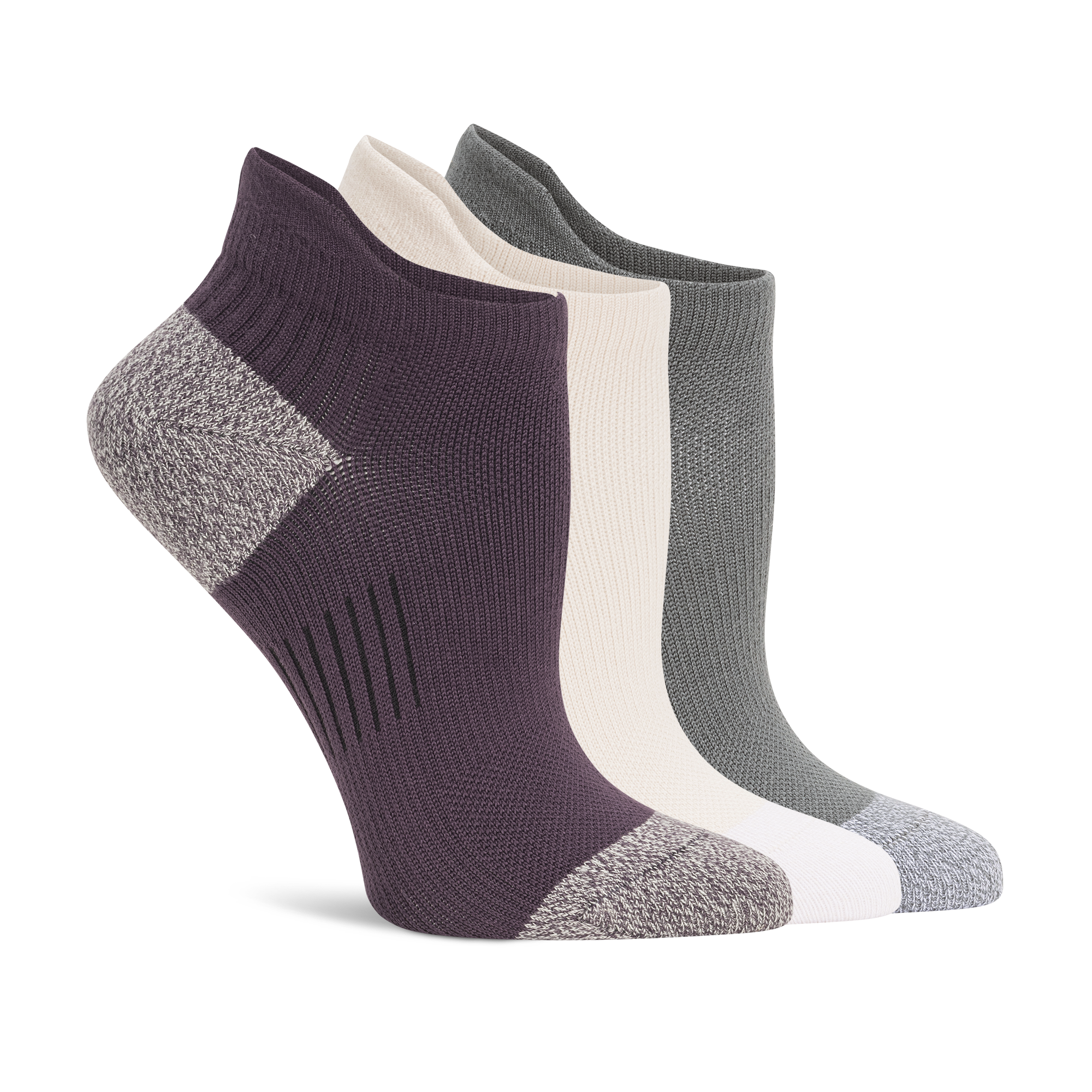 Lemon 3 Pack Performance Low Cut Sock - Midnight Purple Accessories - Other Accessories - Socks by Lemon | Grace the Boutique