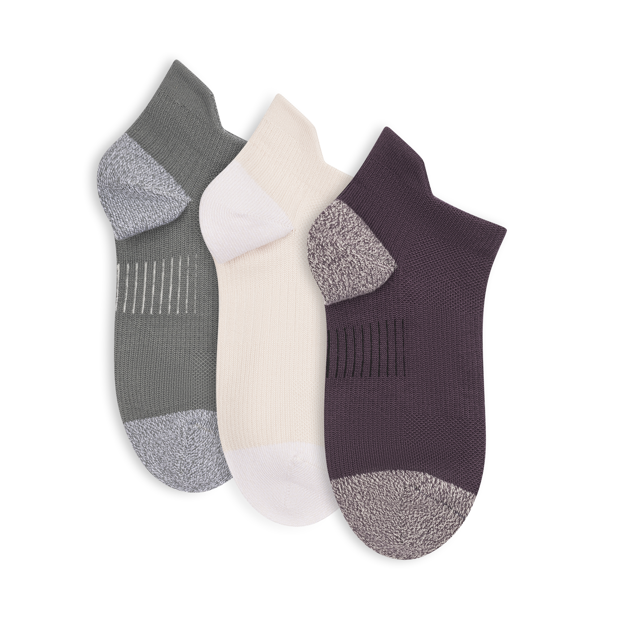 Lemon 3 Pack Performance Low Cut Sock - Midnight Purple Accessories - Other Accessories - Socks by Lemon | Grace the Boutique