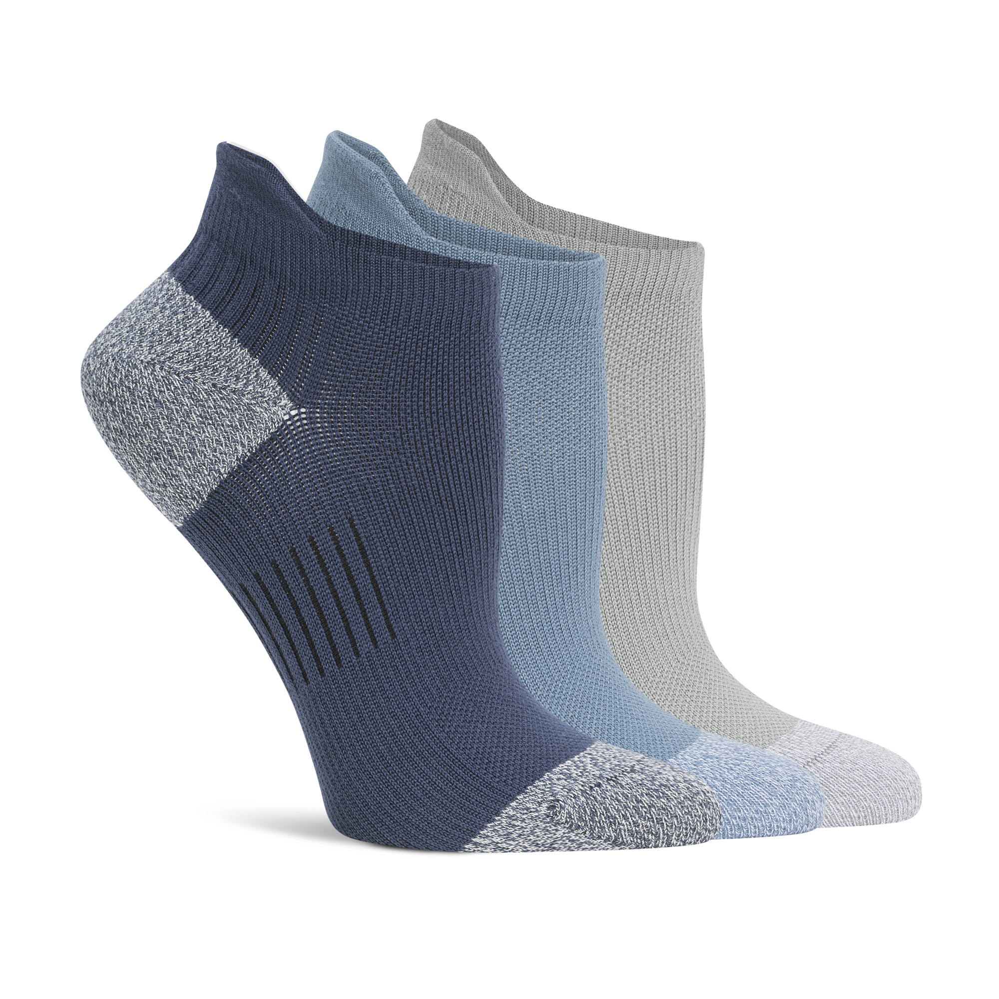 Lemon 3 Pack Performance Low Cut Sock - Navy/Grey Accessories - Other Accessories - Socks by Lemon | Grace the Boutique