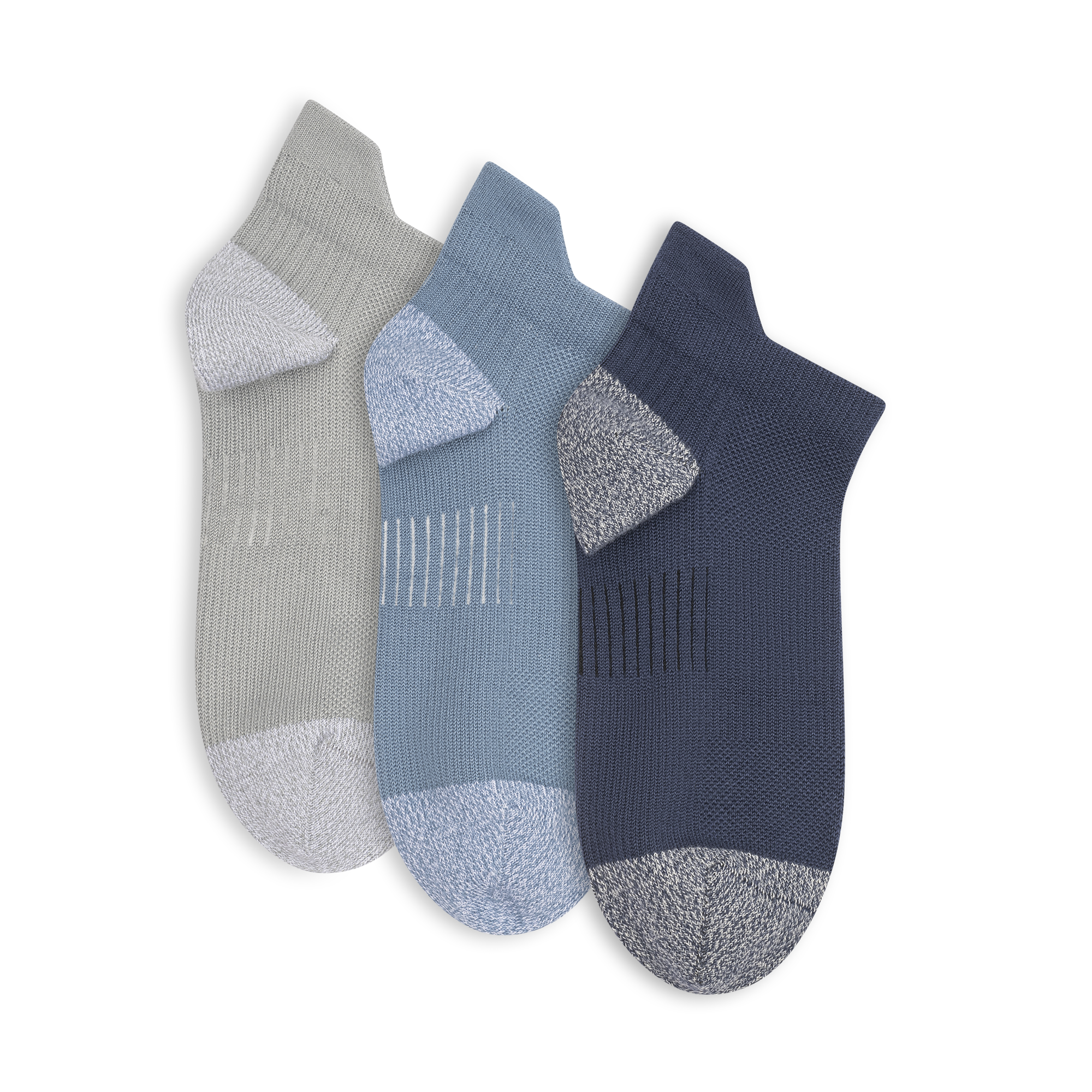 Lemon 3 Pack Performance Low Cut Sock - Navy/Grey Accessories - Other Accessories - Socks by Lemon | Grace the Boutique