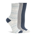 Lemon 3 Pack Polytam Crew Sock - Blue Accessories - Other Accessories - Socks by Lemon | Grace the Boutique