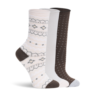 Lemon 3 Pack Polytam Crew Sock - Dark Brown Accessories - Other Accessories - Socks by Lemon | Grace the Boutique