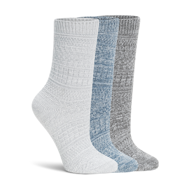 Lemon 3 Pack Soft Cabin Crew - Blue/Grey Accessories - Other Accessories - Socks by Lemon | Grace the Boutique