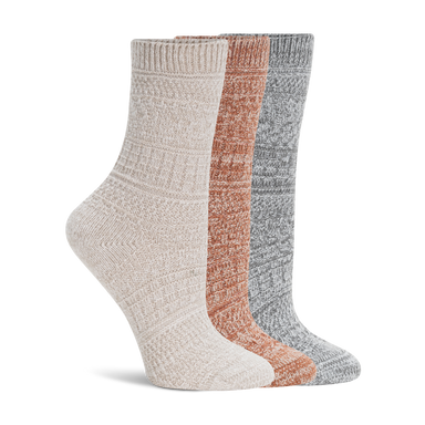 Lemon 3 Pack Soft Cabin Crew - Taupe Accessories - Other Accessories - Socks by Lemon | Grace the Boutique