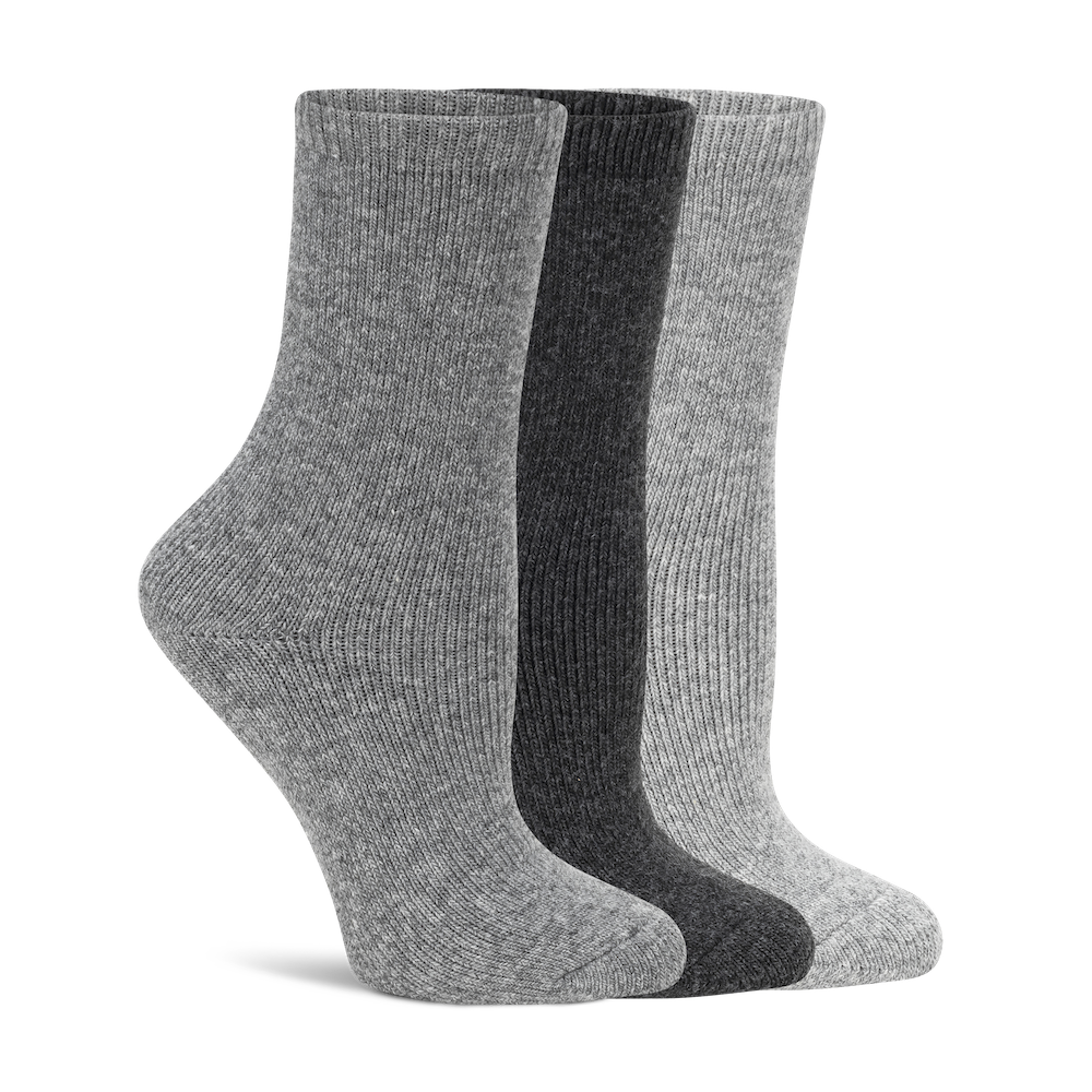 Lemon 3Pk Hiker Boot Crew - Charcoal Accessories - Other Accessories - Socks by Lemon | Grace the Boutique