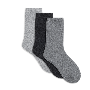 Lemon 3Pk Hiker Boot Crew - Charcoal Accessories - Other Accessories - Socks by Lemon | Grace the Boutique