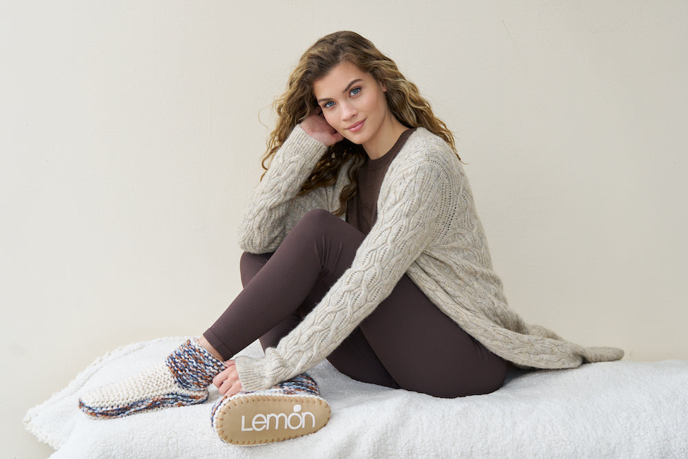 Lemon Aurora Bootie - Ivory Sleepwear - Other Sleepwear - Slippers by Lemon | Grace the Boutique