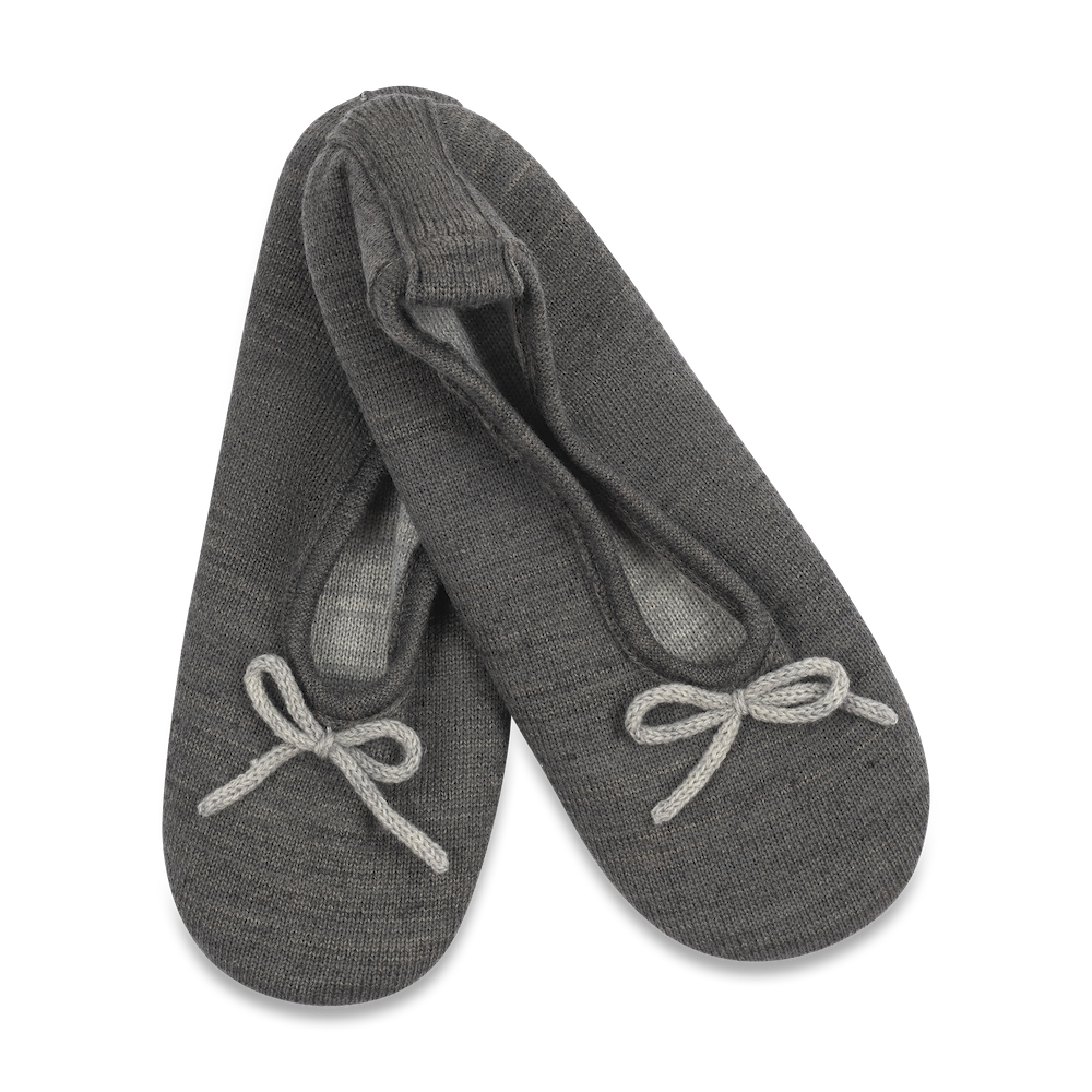 Lemon Wool Ballet Slipper - Charcoal Sleepwear - Other Sleepwear - Slippers by Lemon | Grace the Boutique