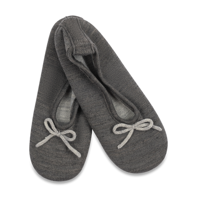 Lemon Wool Ballet Slipper - Charcoal Sleepwear - Other Sleepwear - Slippers by Lemon | Grace the Boutique