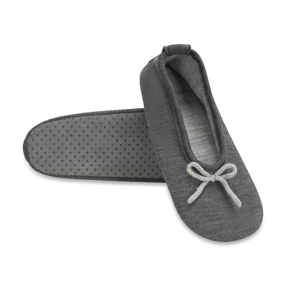 Lemon Wool Ballet Slipper - Charcoal Sleepwear - Other Sleepwear - Slippers by Lemon | Grace the Boutique