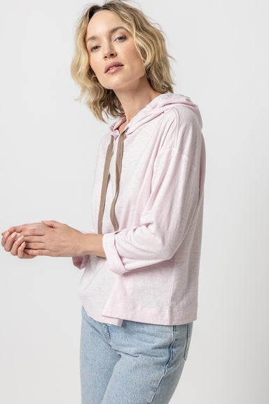 Lilla P Relaxed Hoodie - Petal Clothing - Tops - Shirts - LS Knits by Lilla P | Grace the Boutique