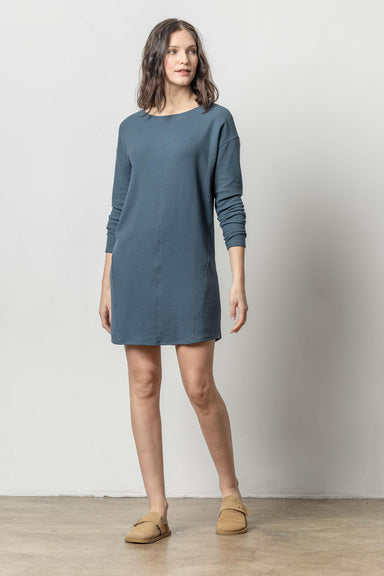 Lilla P Seamed Boatneck Dress - Abyss Clothing - Dresses + Jumpsuits - Dresses - Short Dresses by Lilla P | Grace the Boutique