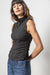 Lilla P Shirred Mockneck - Black Clothing - Tops - Shirts - Sleeveless Knits by Lilla P | Grace the Boutique