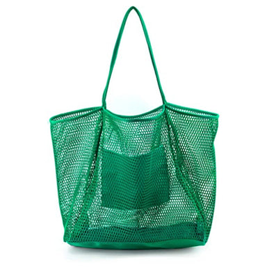 Little Trendy Mesh Beach Bag - Green Apple Accessories - Other Accessories - Handbags & Wallets by Little Trendy | Grace the Boutique