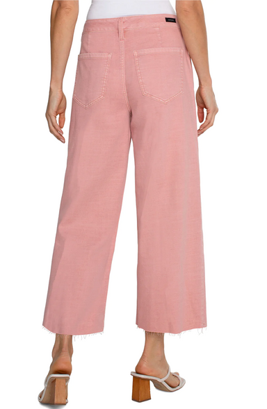 Liverpool Stride Wide Leg Pant - Rose Blush Clothing - Bottoms - Pants - Casual by Liverpool | Grace the Boutique