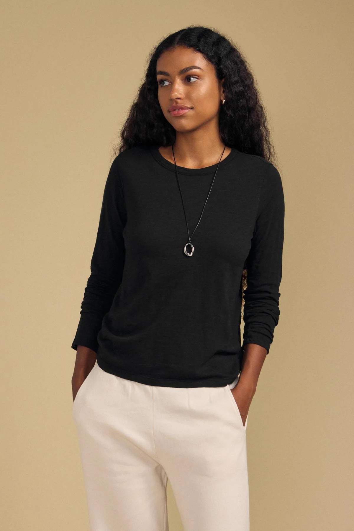 Velvet Originals Lizzie LS Tee - Black