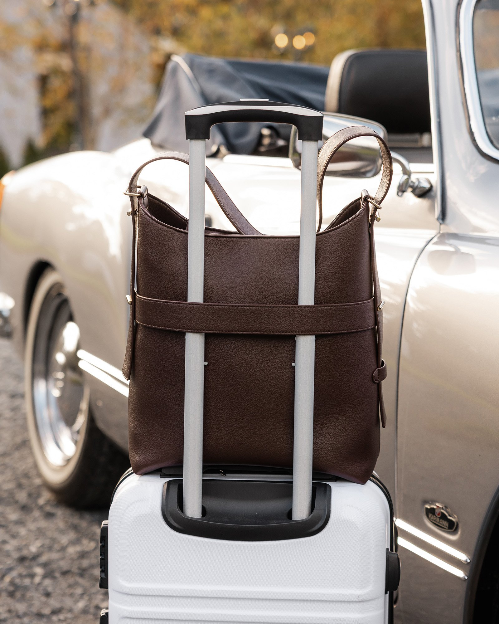 Louenhide Audrey Bucket Bag - Chocolate