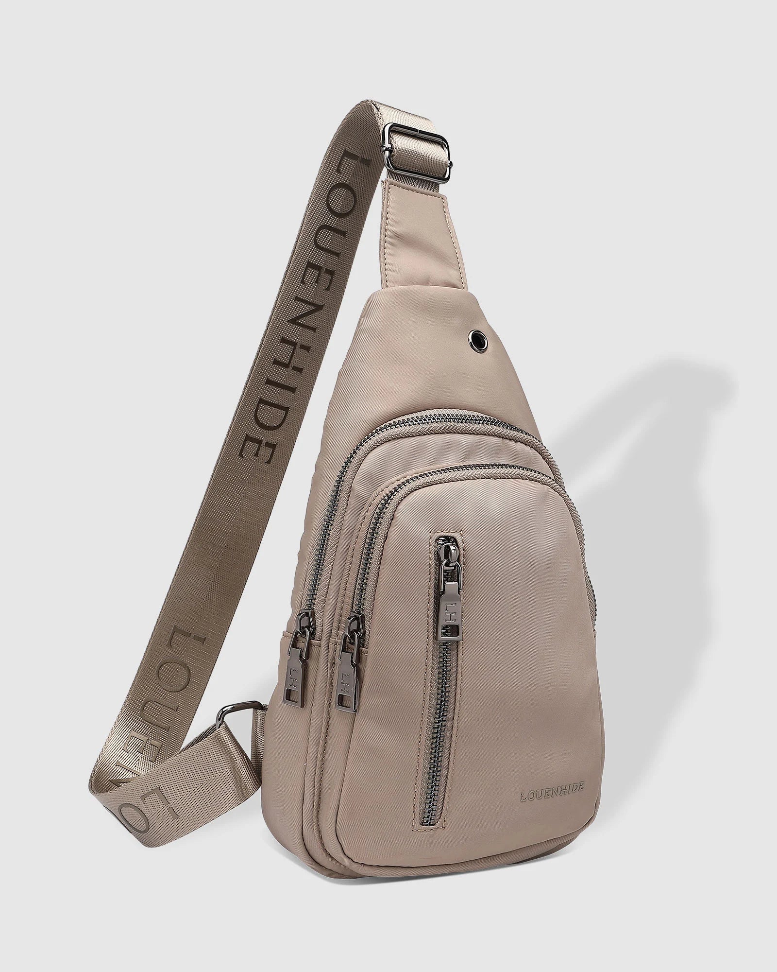 Louenhide Boyd Nylon Sling Bag - Beige
