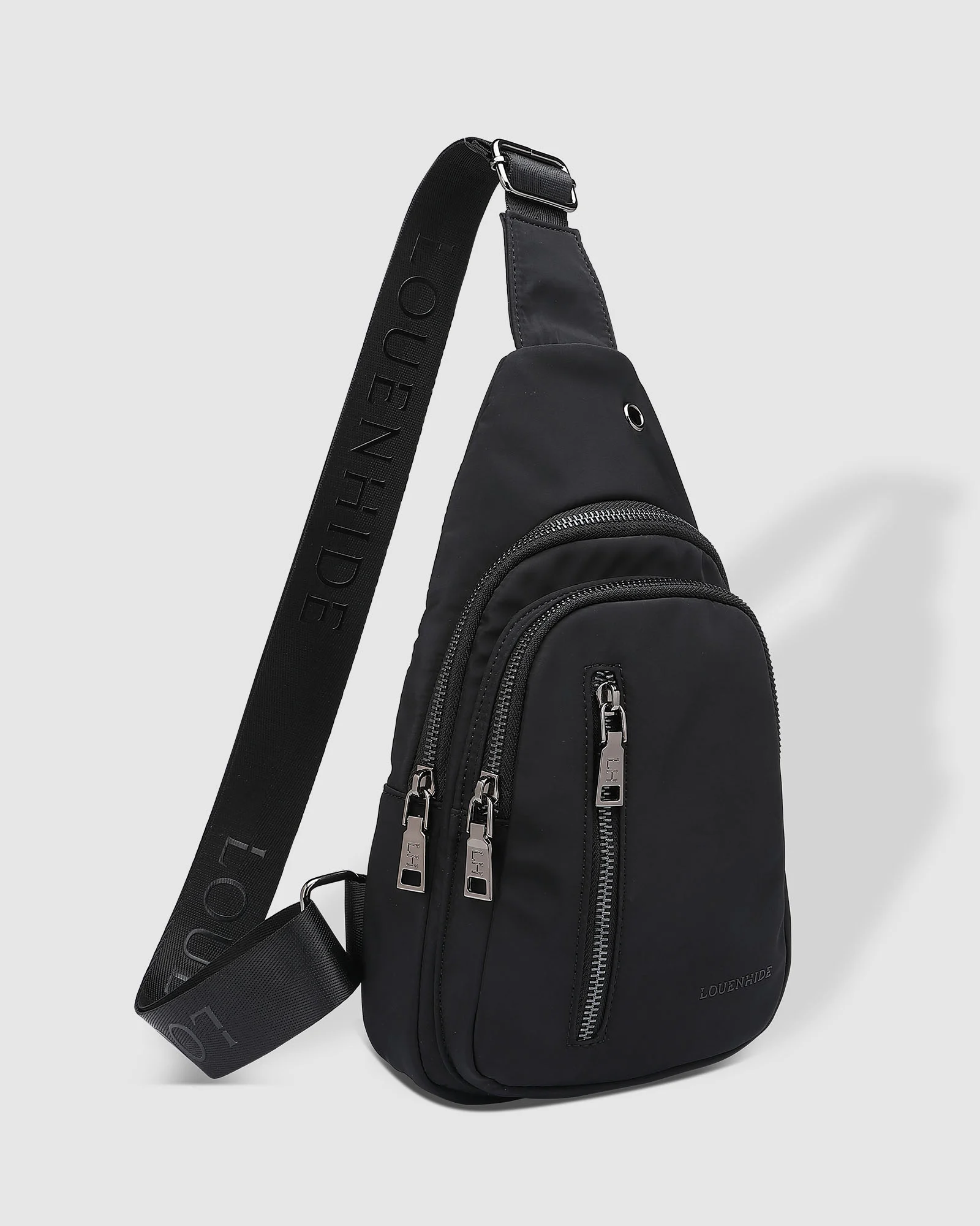 Louenhide Boyd Nylon Sling Bag - Black