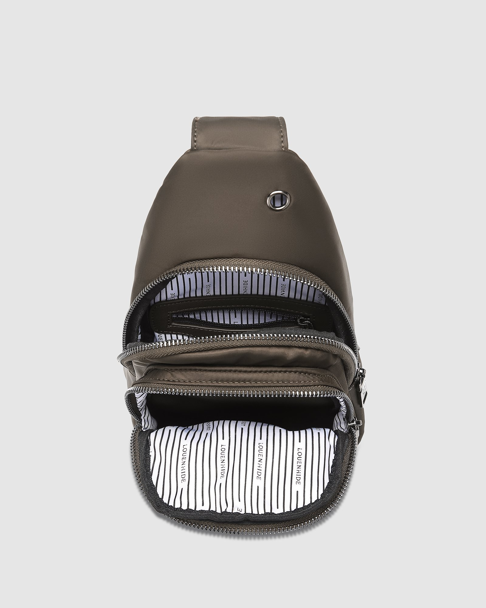 Louenhide Boyd Nylon Sling Bag - Chocolate