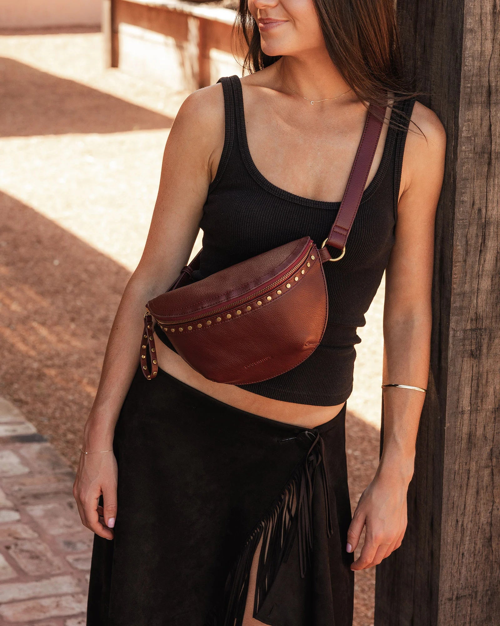 Louenhide Cassidy Belt Bag - Burgundy