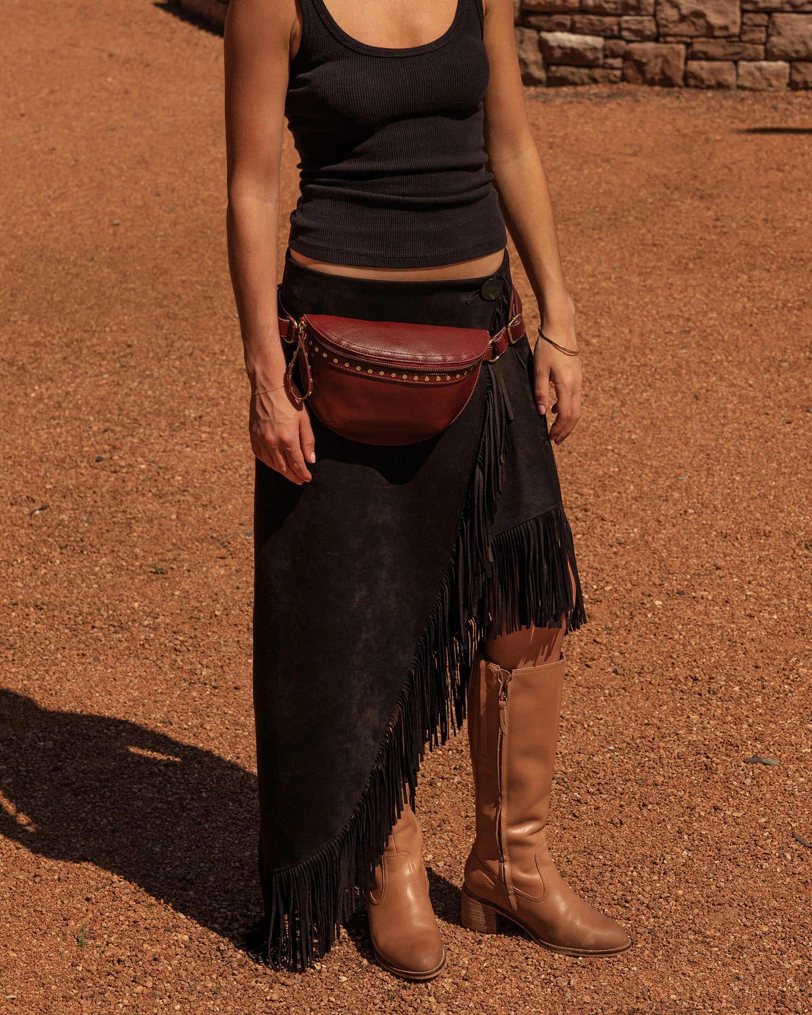 Louenhide Cassidy Belt Bag - Burgundy