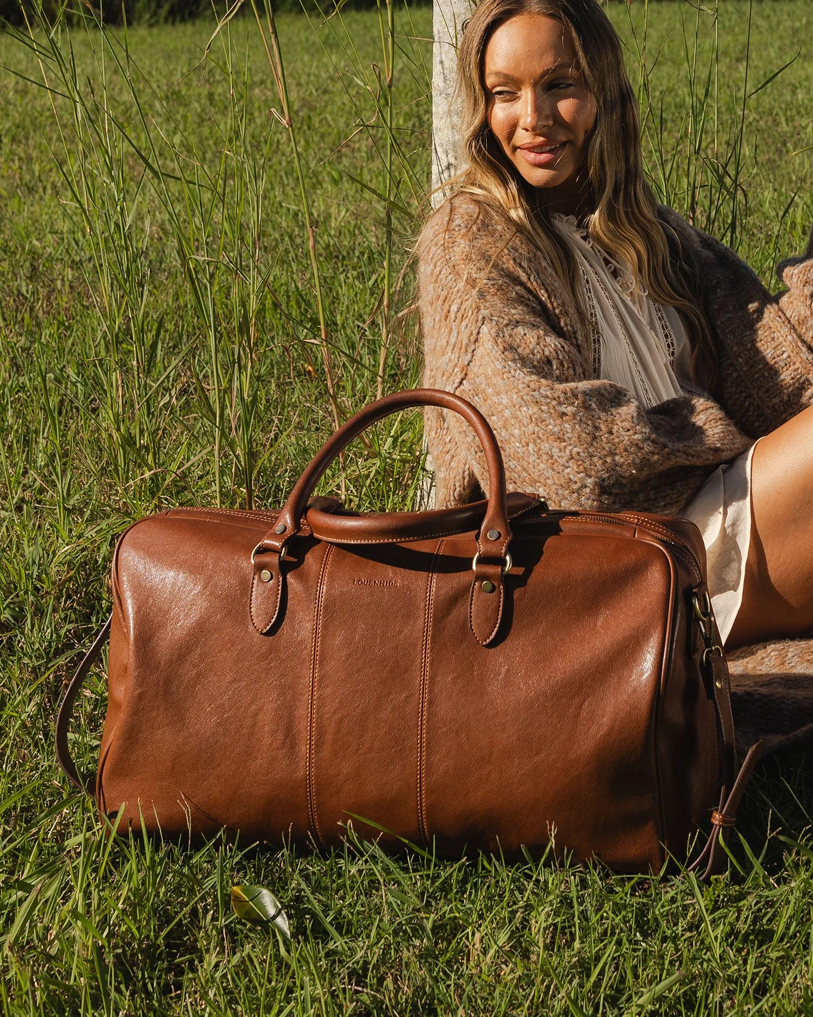 Louenhide Cooper Travel Bag - Cognac