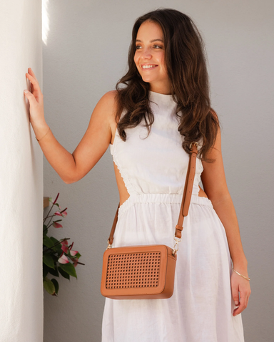 Louenhide Giselle Crossbody Bag - Tan Accessories - Other Accessories - Handbags & Wallets by Louenhide | Grace the Boutique