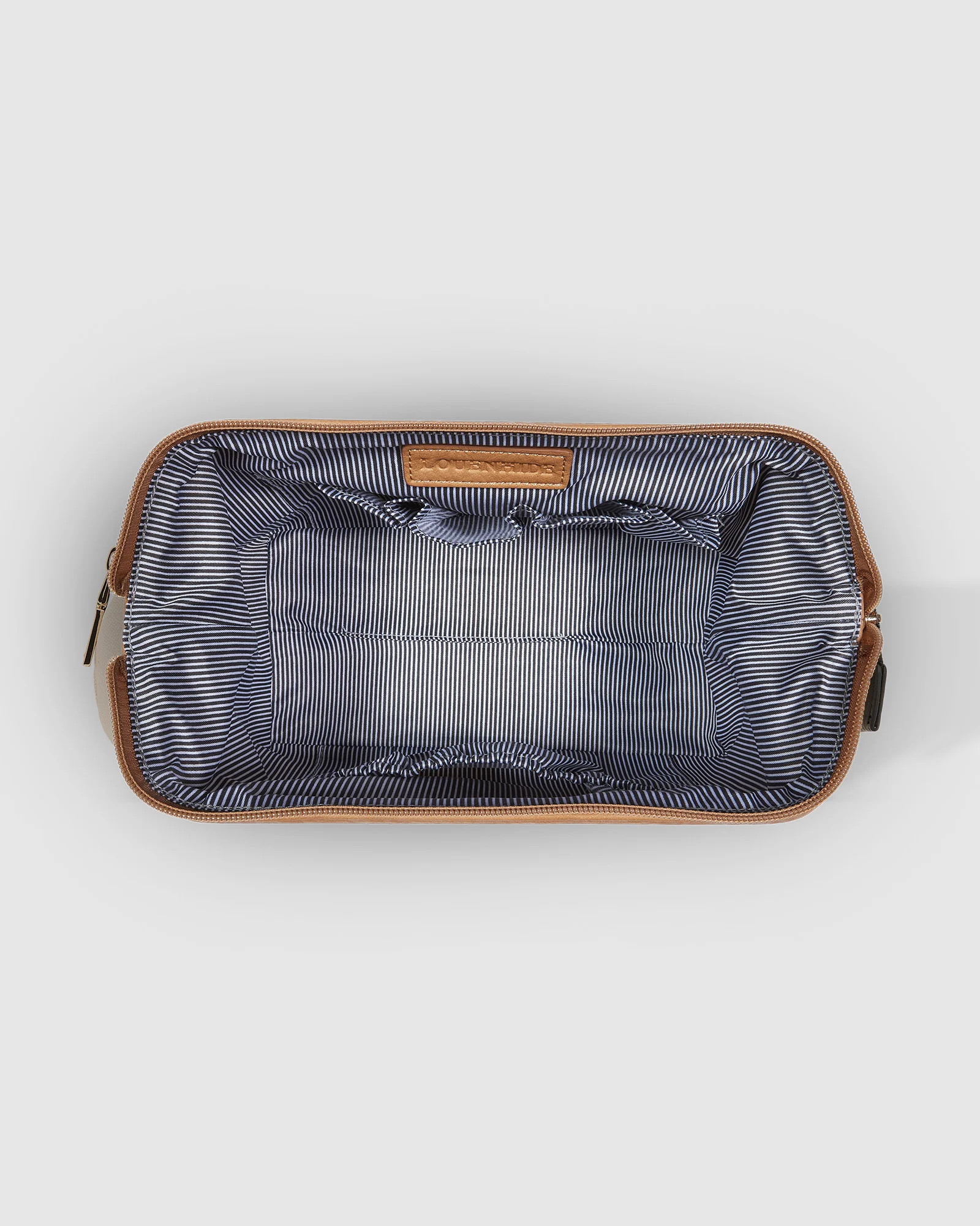 Louenhide Hansel Makeup Bag - Cream/Camel Accessories - Other Accessories - Handbags & Wallets by Louenhide | Grace the Boutique