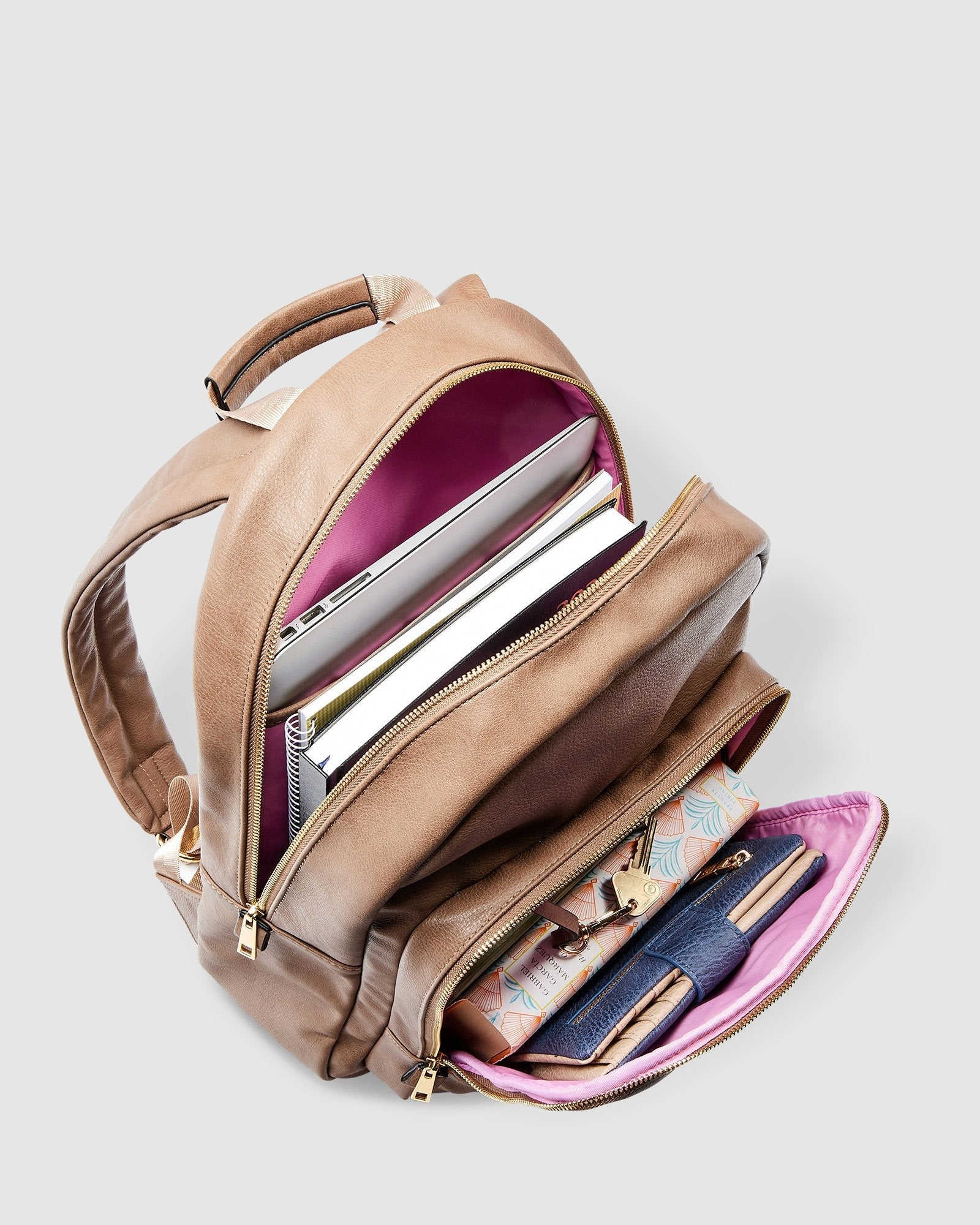 Louenhide Huxley Backpack - Taupe Accessories - Other Accessories - Handbags & Wallets by Louenhide | Grace the Boutique