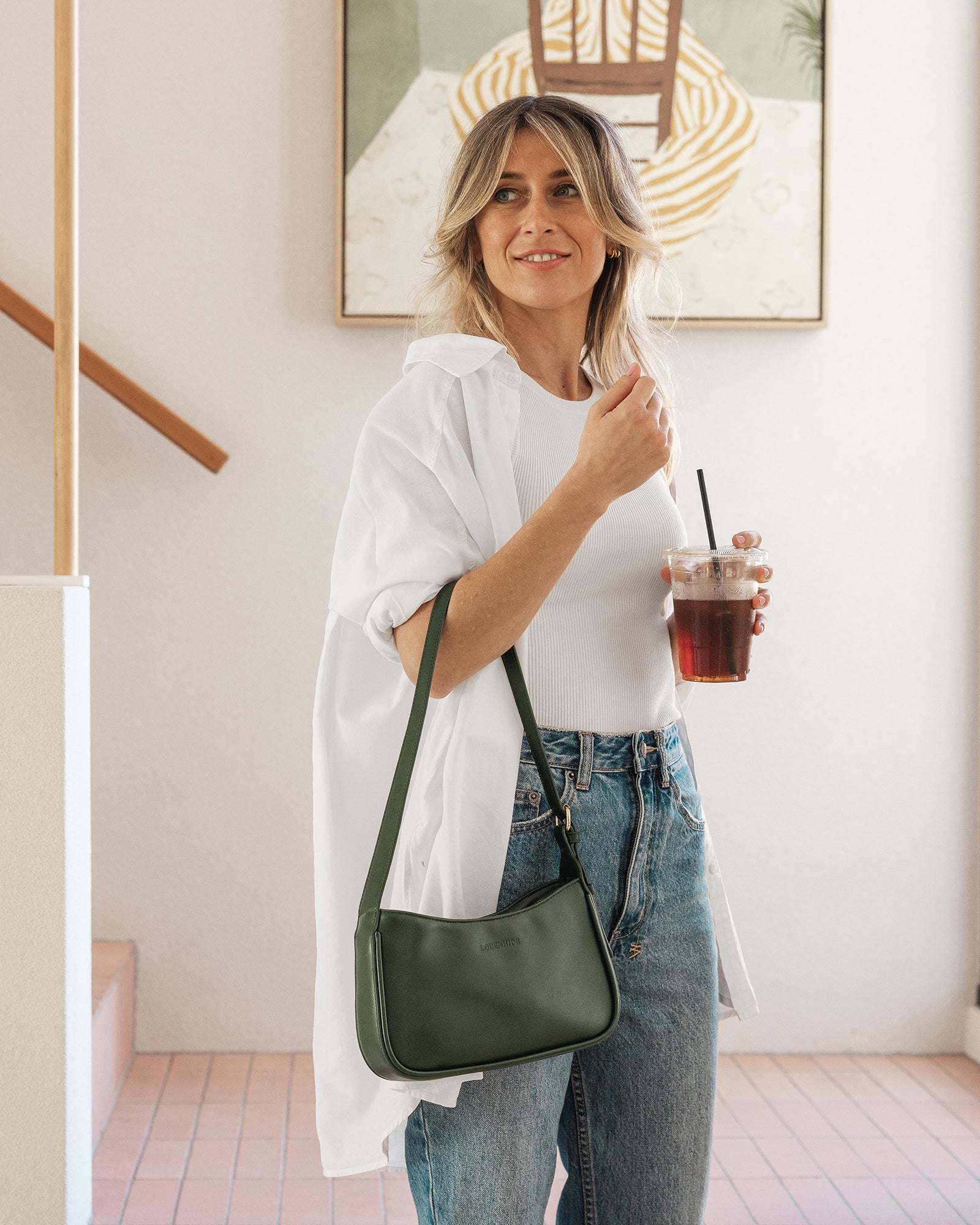 Louenhide Ivy Shoulder Bag - Forest Green