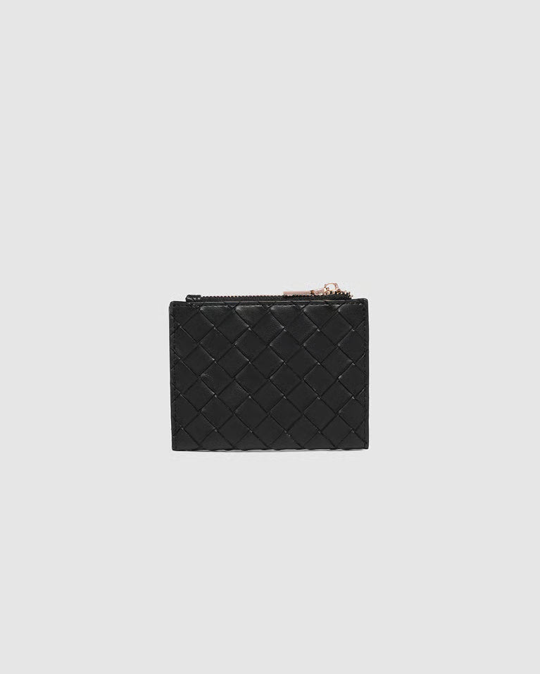 Louenhide Lily Woven Wallet - Black