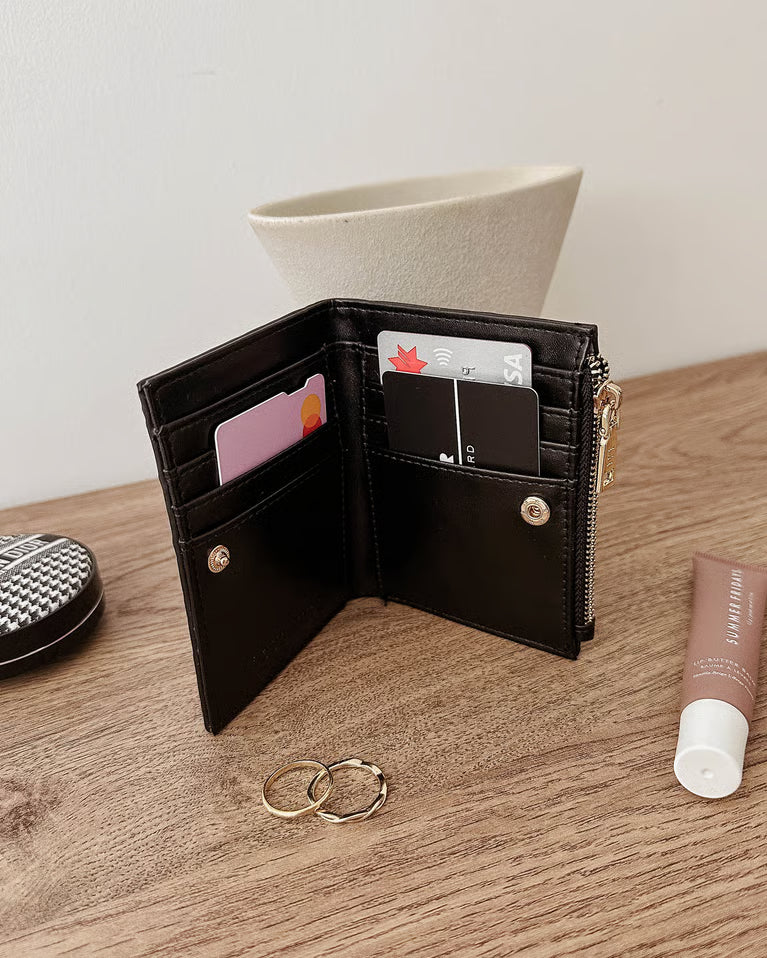 Louenhide Lily Woven Wallet - Black