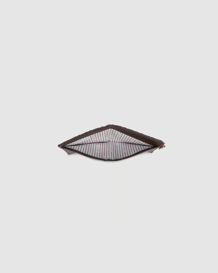 Louenhide Lily Woven Wallet - Chocolate