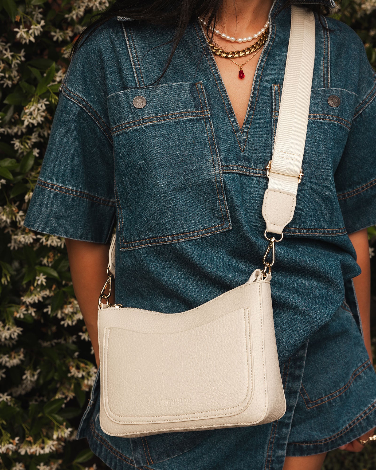 Louenhide Linda Crossbody Bag - Almond