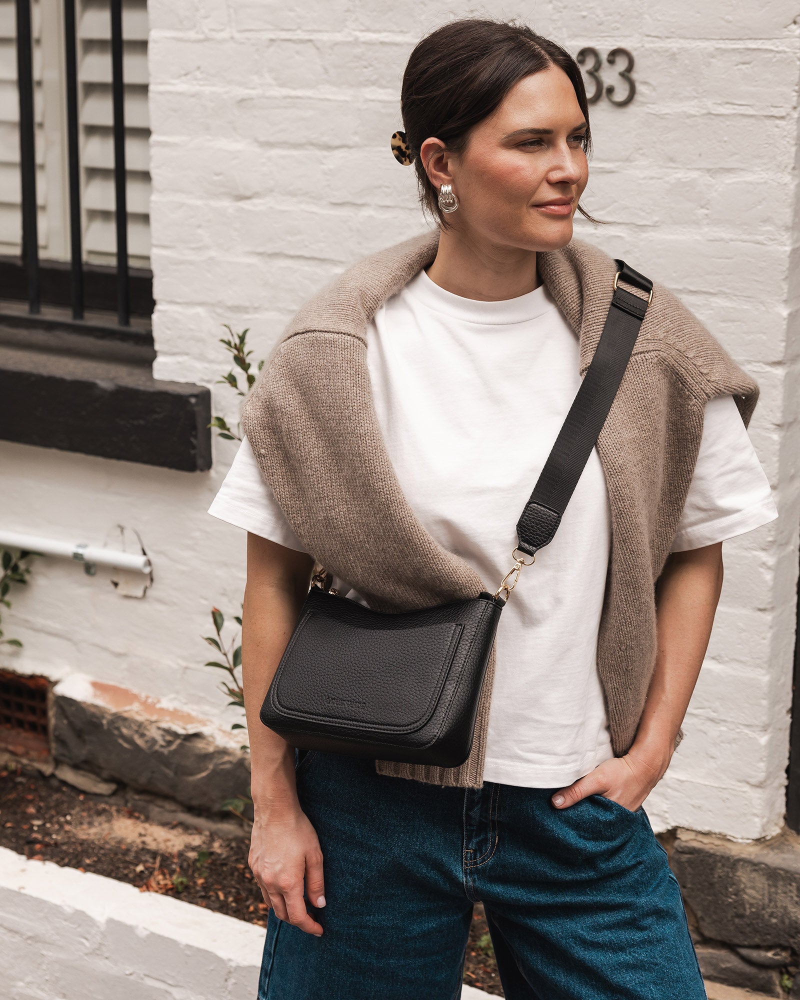 Louenhide Linda Crossbody Bag - Black