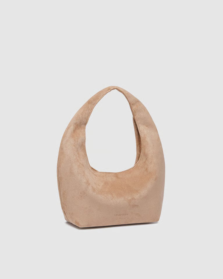 Louenhide Mini Monaco Shoulder Bag - Suede Blonde