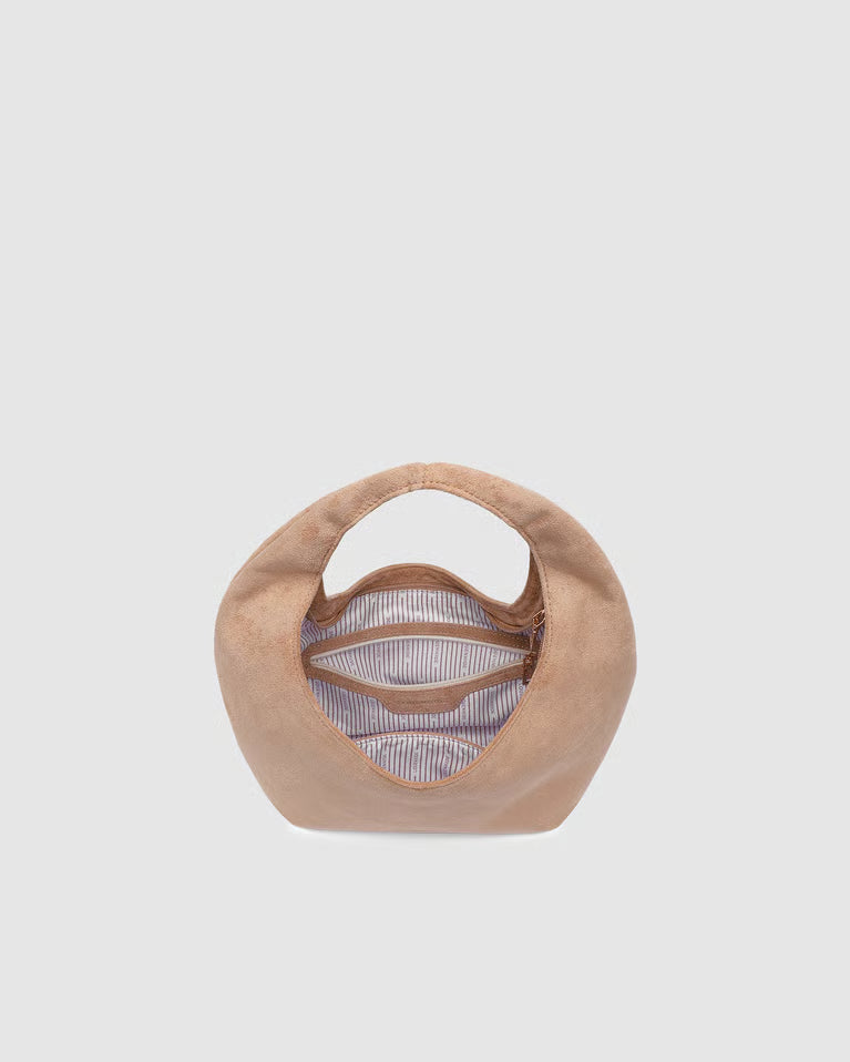 Louenhide Mini Monaco Shoulder Bag - Suede Blonde