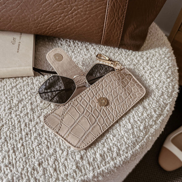 Louenhide Skittle Sunglass Case - Croc Butter