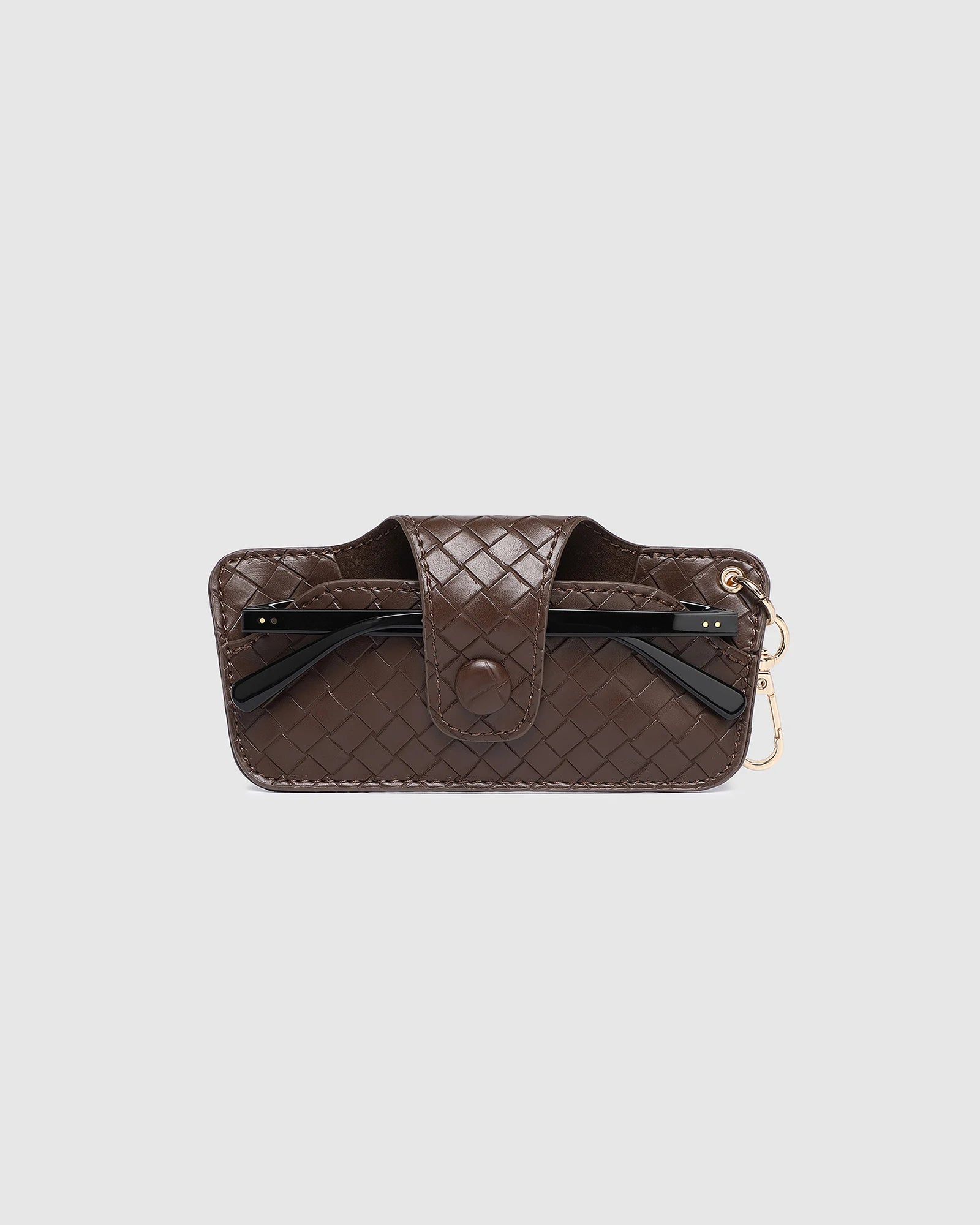Louenhide Skittle Sunglass Case - Woven Chocolate