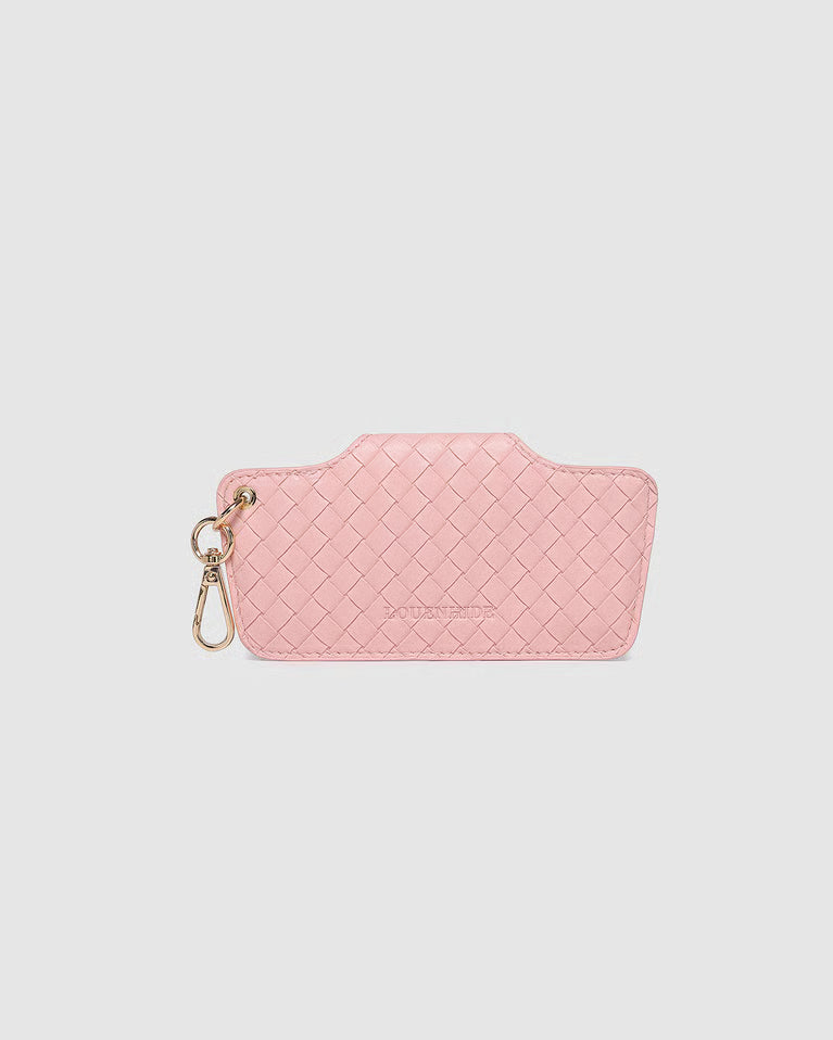 Louenhide Skittle Sunglass Case - Woven Pastel Pink