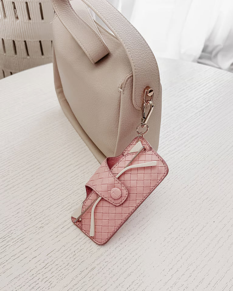 Louenhide Skittle Sunglass Case - Woven Pastel Pink