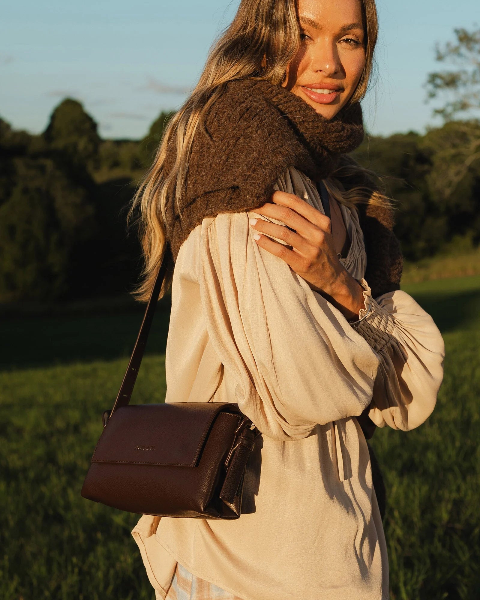 Louenhide Sophia Crossbody Bag - Chocolate