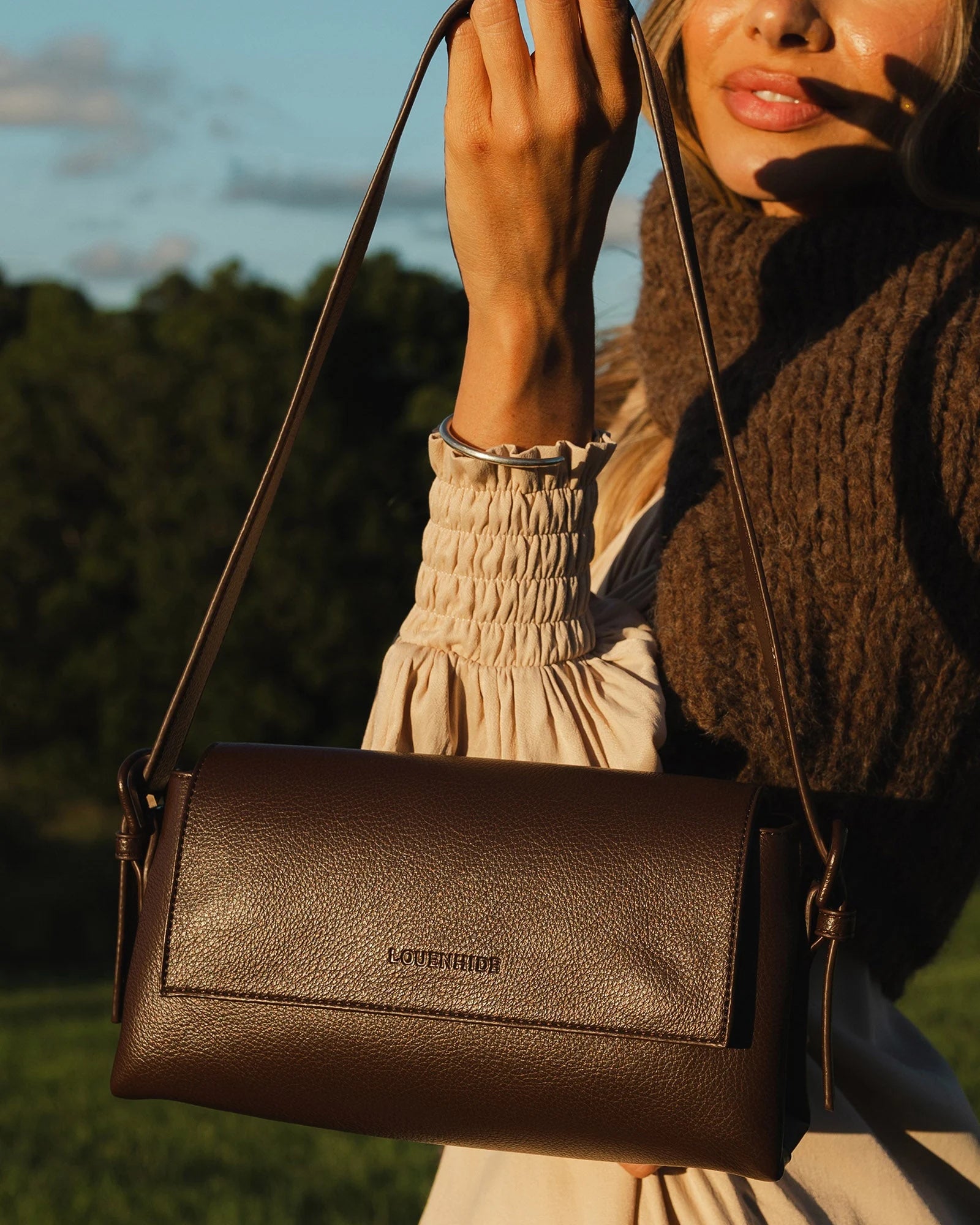 Louenhide Sophia Crossbody Bag - Chocolate