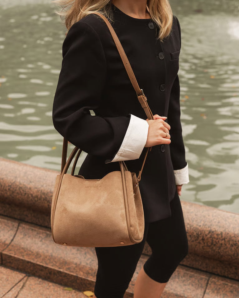Louenhide Steffie Suede Mini Tote - Honey