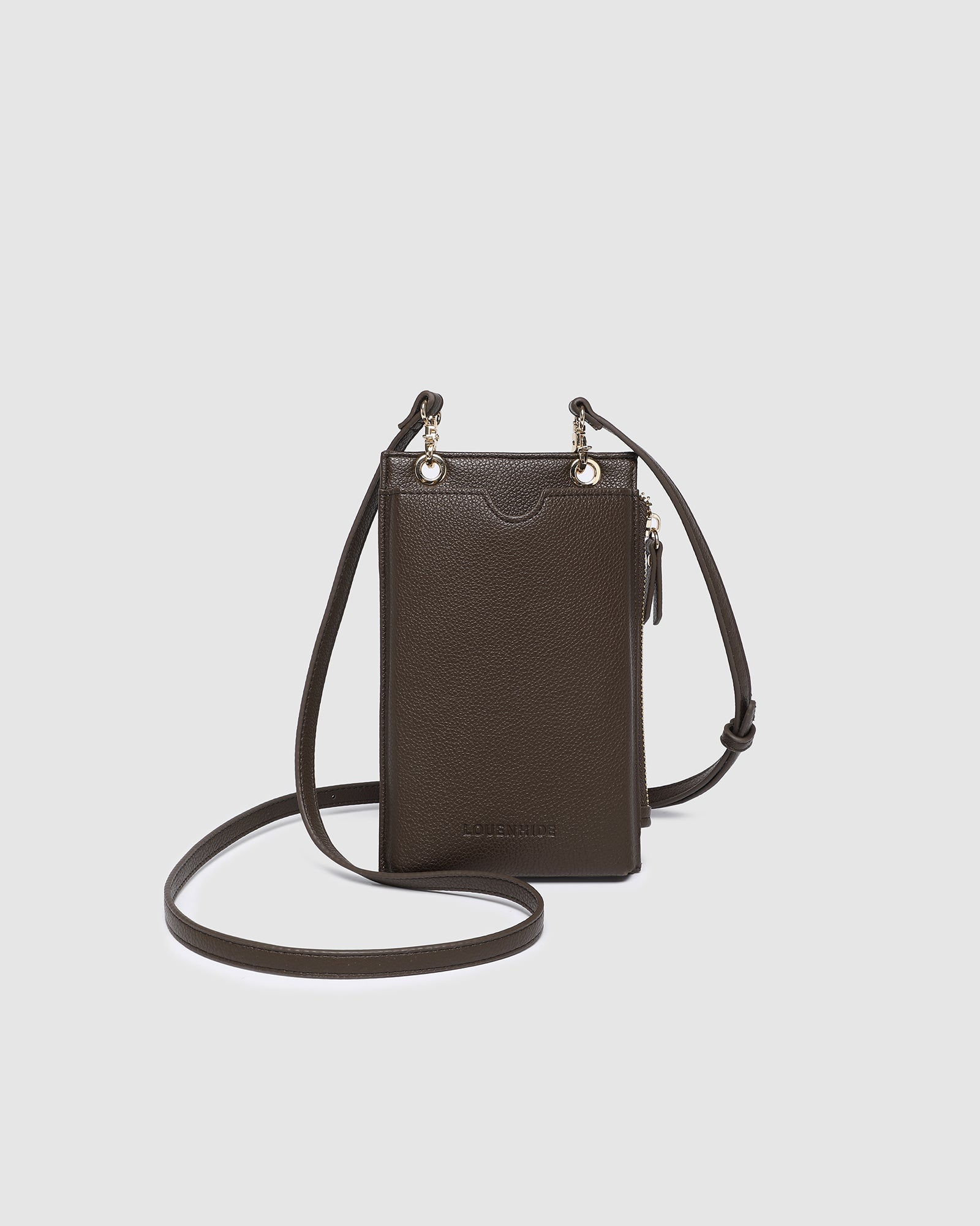 Louenhide Suki RFID Phone Bag - Chocolate